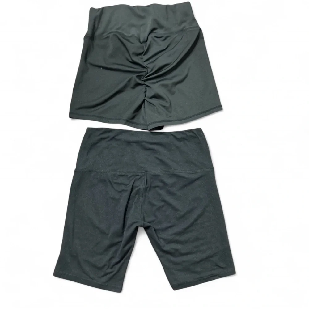 BUNDLE Of 2 Black Athletic Shorts S, One W/ Back Ruffle and One W/Rugged Design